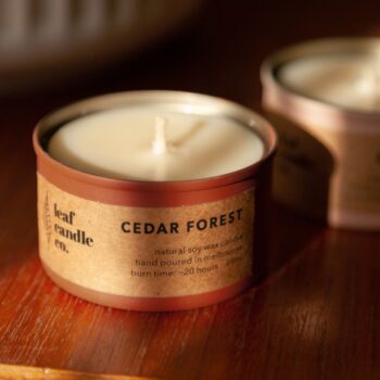 Leaf Candle Co. Cedar Forest Candle