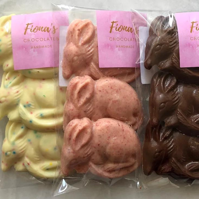 Fiona's Chocolates Easter Bilby packets.