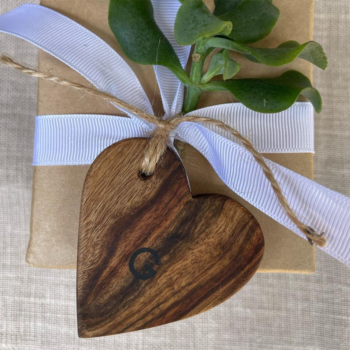 Gail Clayton Designs Wooden Heart Tags