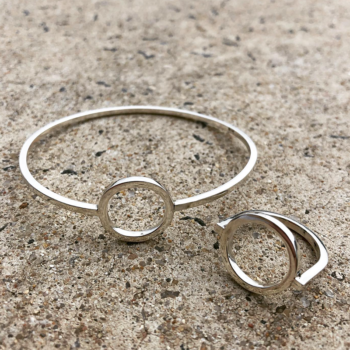 Southground Sterling Silver Bangle and Ring