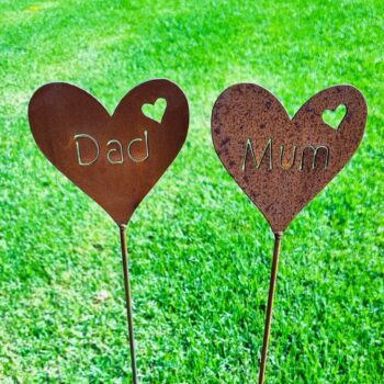 Bird's the Word Mum and Dad Garden Stakes