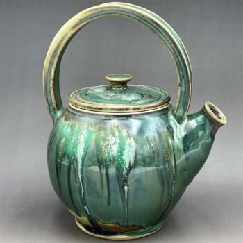 Brett Niven Green Ceramic Teapot