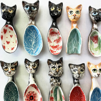 Helen Ashley Designs Cat Spoons