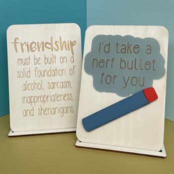 Cheeky Charlie Keep Cards Wooden Greeting Cards