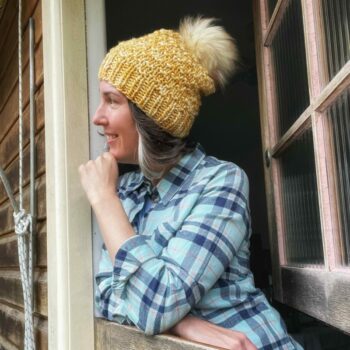 Coral & Purl Serenity Beanie in Champagne Toast