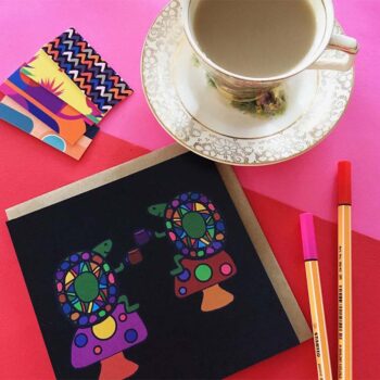 Emilio Frank Designs Tea Turtles Greeting Card