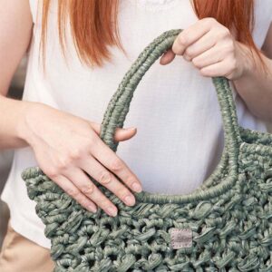 Fringe & Bow Crochet Bag