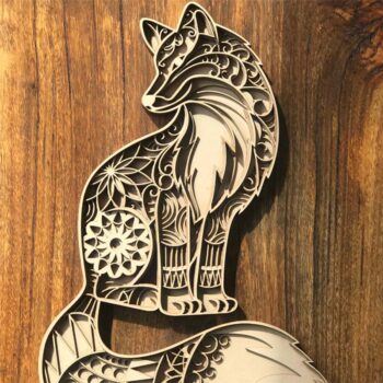 Gundaroo Puzzler Fox Wooden Layerd Art