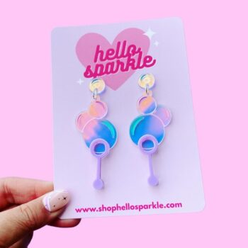 Hello Sparkle Bubble Dangle Earrings