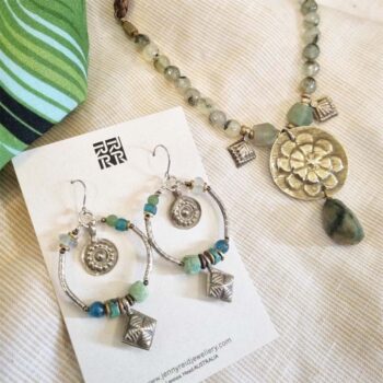 Jenny Reid Jewellery Earrings and Necklace