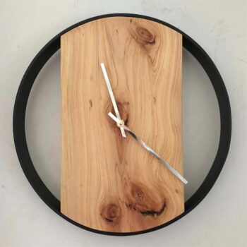 Kestrel Forging Wood Clock