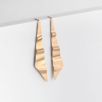 Naomi Bishop Jewellery Ripple Effect Triangular Earrings