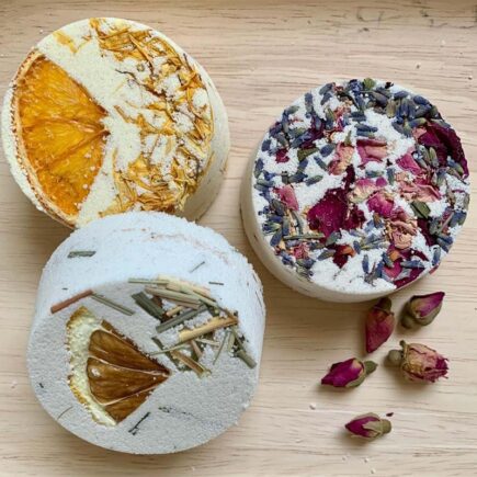 Nature's Intentions Dried Fruit and Botanical Bath Bombs