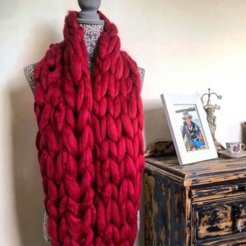 Ohhbulldust Chunky Knitted Scarf