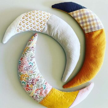 Trim and Fluff Designs Fabric Moon