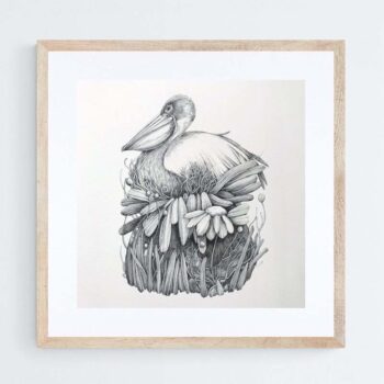 two in a tree Pelican Archival Print
