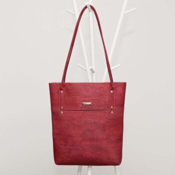 LakeShine Designs Red Cork Leather Bag
