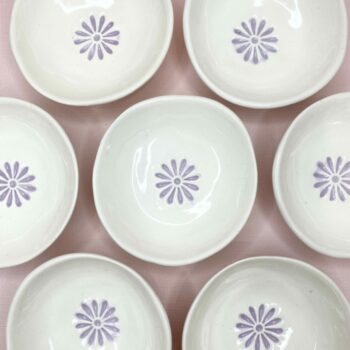 Snowflake Ceramics Mini Bowls