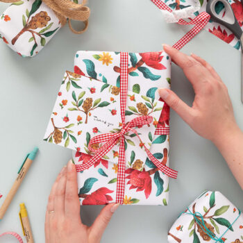 Stray Leaves Gift Wrapping Paper