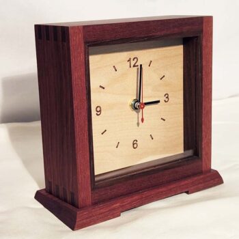 Time in Timber Handcrafted Wooden Clock