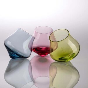 Glass by Emma Klau Kinetic Wine Glass