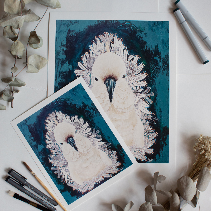 Frianki Art & Prints White Cockatoo Art Print