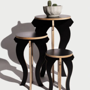 Jackie Smallcombe - Jewellery & Objects Nest of Tables in Black
