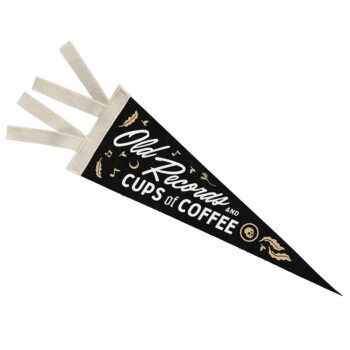 Gold St Press Old Records Pennant Flag