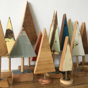Kingfish & Co Upcycled Wooden Christmas Trees