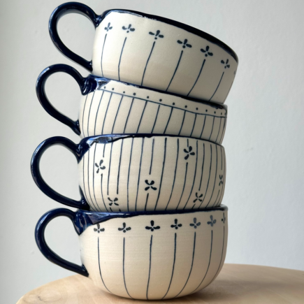 Mona-Lisa Ceramics Handmade Cups