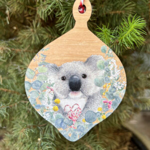 Winter Avenue Press Koala Christmas Bauble
