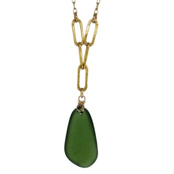 Kriket Broadhurst Green Sea Glass Necklace