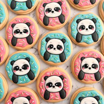 Eat Cookies Square Panda Cookie