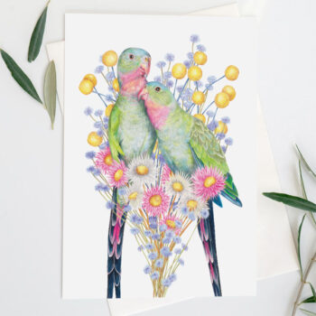 Kayla Reay Design Princess Parrot Art Print