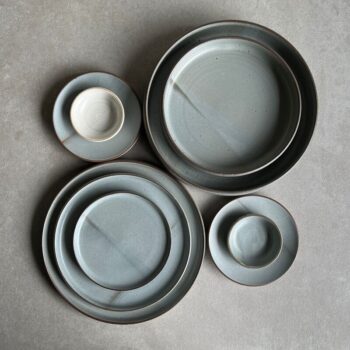 Motion Ceramics Grey Dinner Set
