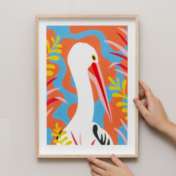 Outer Island Sunny Pelican Print