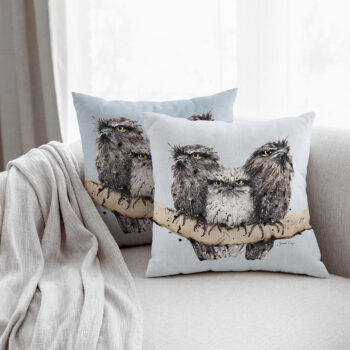 Shannon Dwyer Artist Tawny Owl Cushions