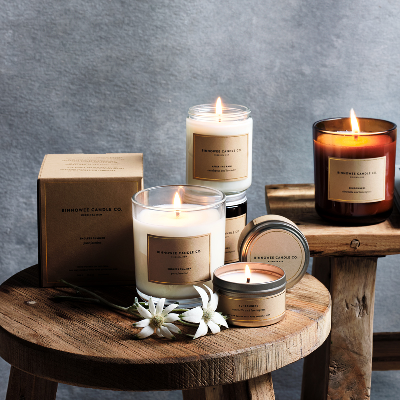 Binnowee Candle Co Group Soy Candles
