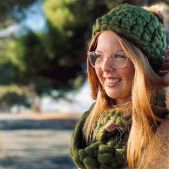 The Woollen Earth Green Beanie and Scarf Set